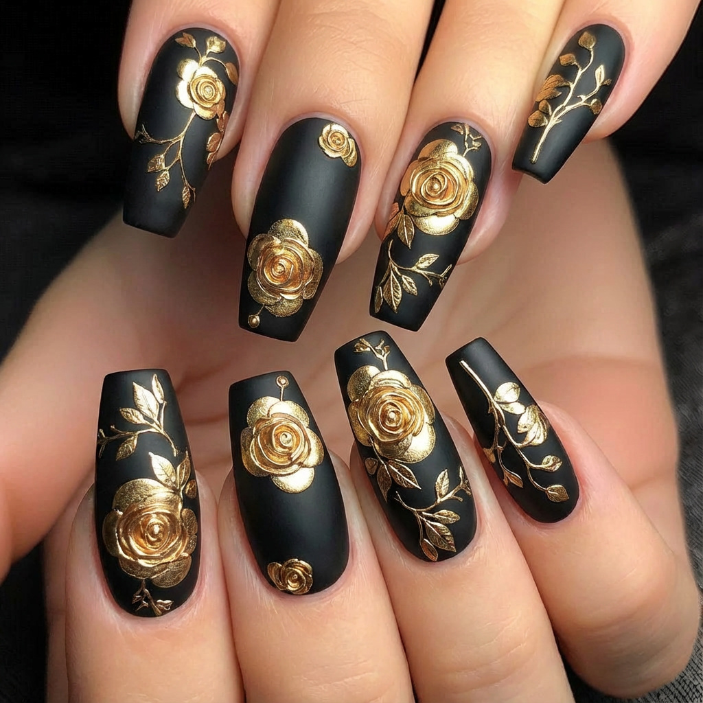 Nail Art Fake - 3D fake nails for women girls