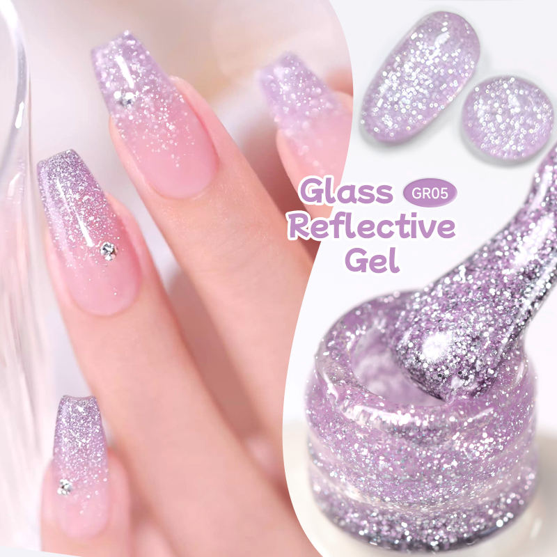 UR SUGAR 15ml Glitter Purple N - đánh giá và giá Nail Art Violet
