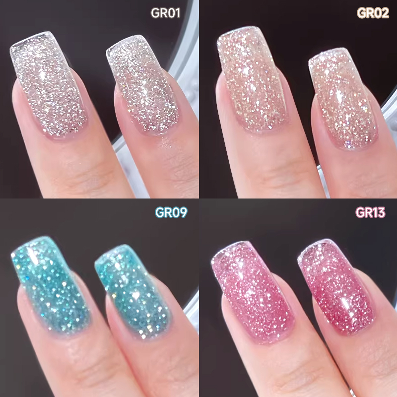 UR SUGAR 15ml Glitter Purple N - đánh giá và giá Nail Art Violet