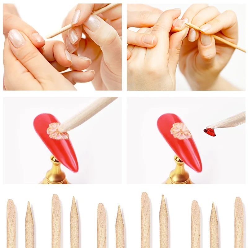 10-30pcsNail Cuticle Pusher Or - đánh giá và giá Nail Art Orange