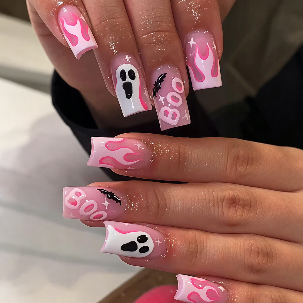 24Pcs Halloween Press On Nails - đánh giá và giá Nail Art Fake