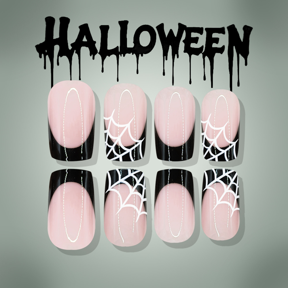 24Pcs Halloween Press On Nails - đánh giá và giá Nail Art Fake
