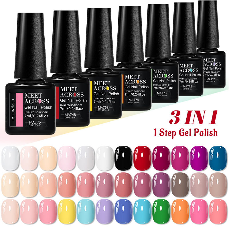 1-step Gel Polish 3 IN 1 Gel N - đánh giá và giá Nail Art One Stroke