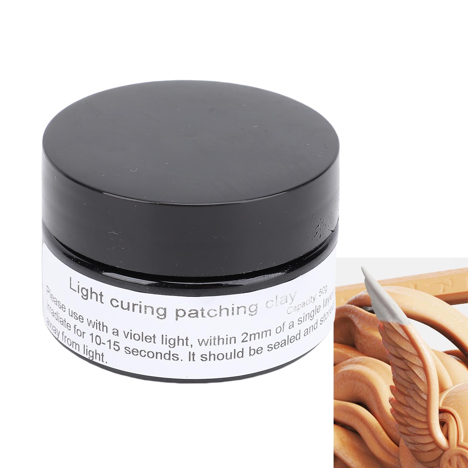 Ultra Violet Curing Putty 50g  - đánh giá và giá Nail Art Violet