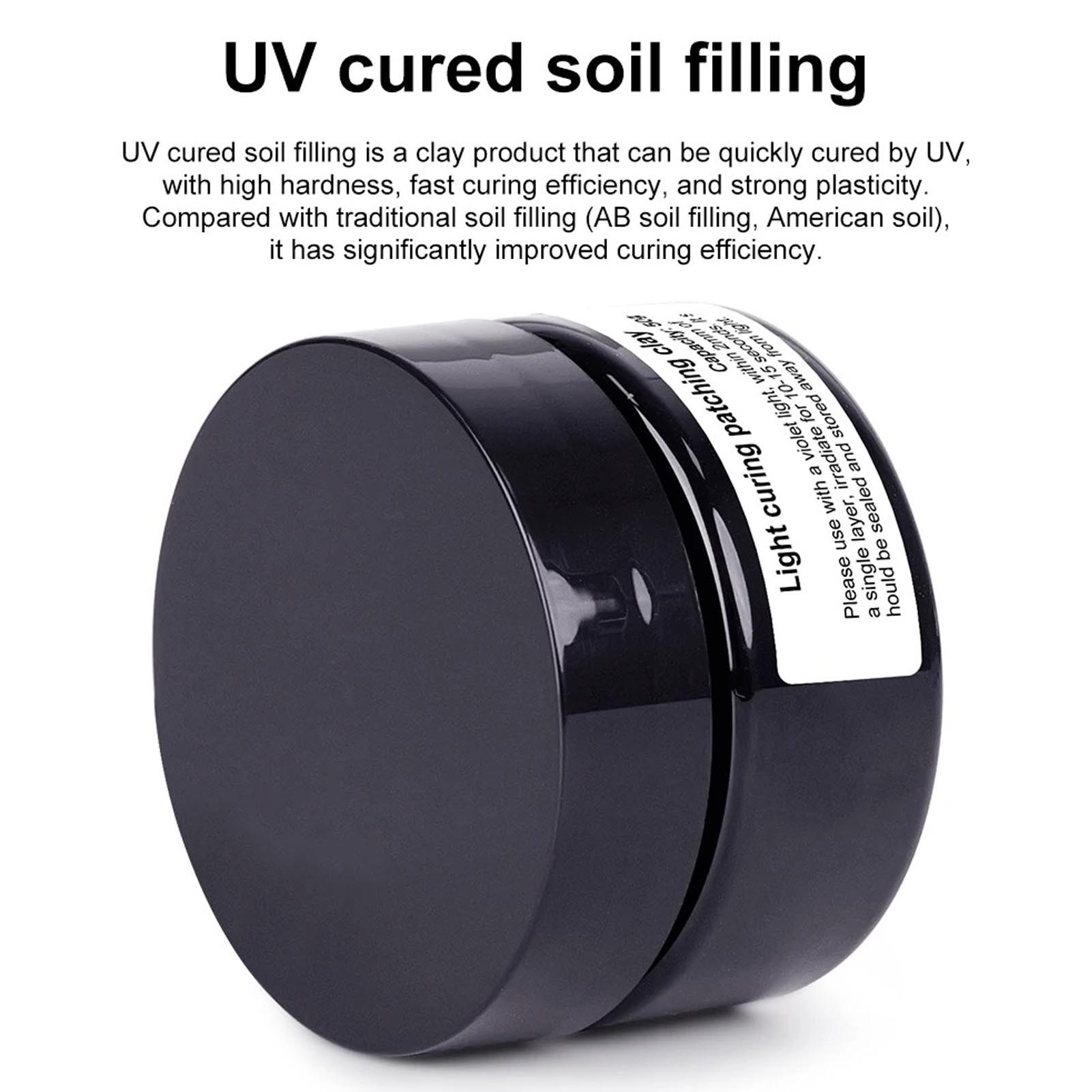 Ultra Violet Curing Putty 50g  - đánh giá và giá Nail Art Violet