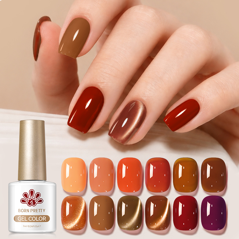 BORN PRETTY 12 Colors Autumn G - đánh giá và giá Nail Art Yellow