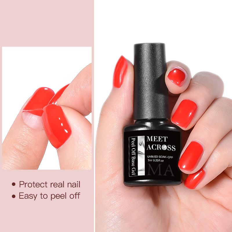 MEET ACROSS 7ml Peel Off Gel B - đánh giá và giá Peel Off Base Coat