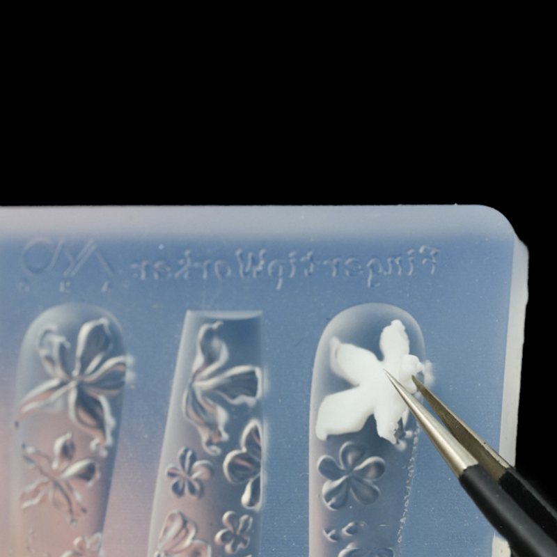 New Nail Silicone Mold Relief  - đánh giá và giá Nail Art Orange