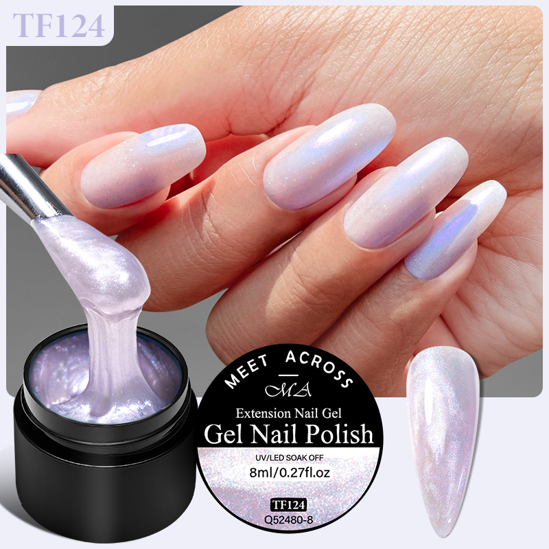 MEET ACROSS 8ml Aurora Extensi - đánh giá và giá Nail Art Violet