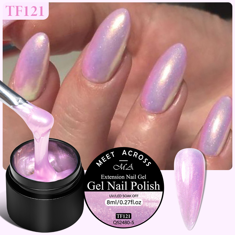 MEET ACROSS 8ml Aurora Extensi - đánh giá và giá Nail Art Violet