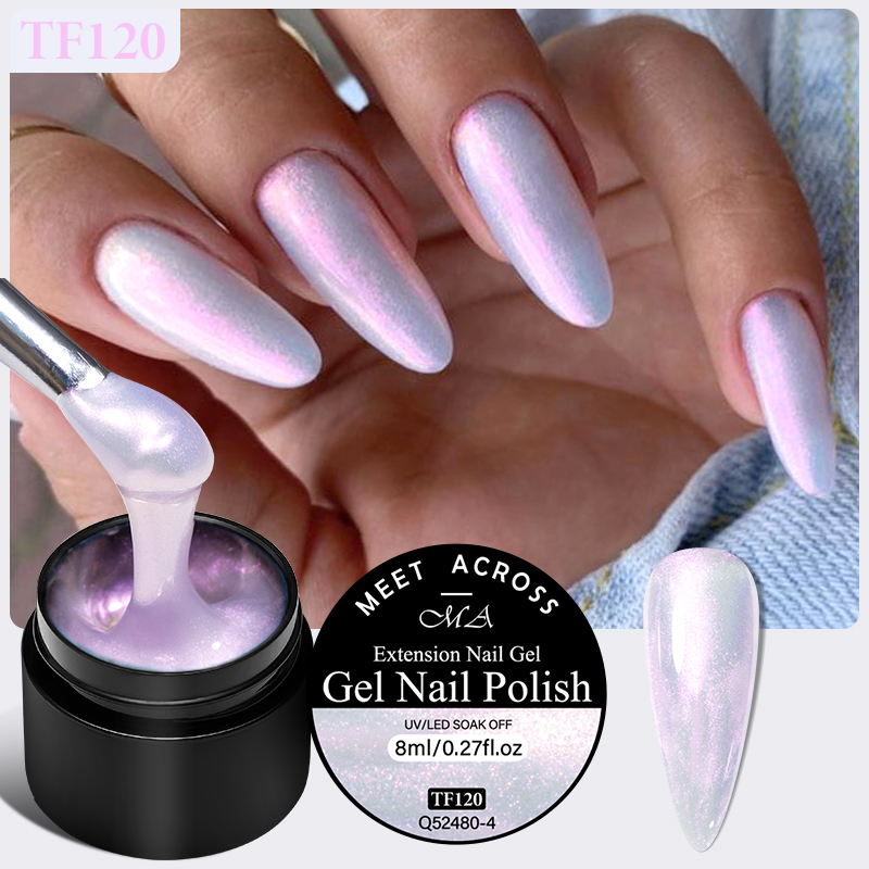 MEET ACROSS 8ml Aurora Extensi - đánh giá và giá Nail Art Violet