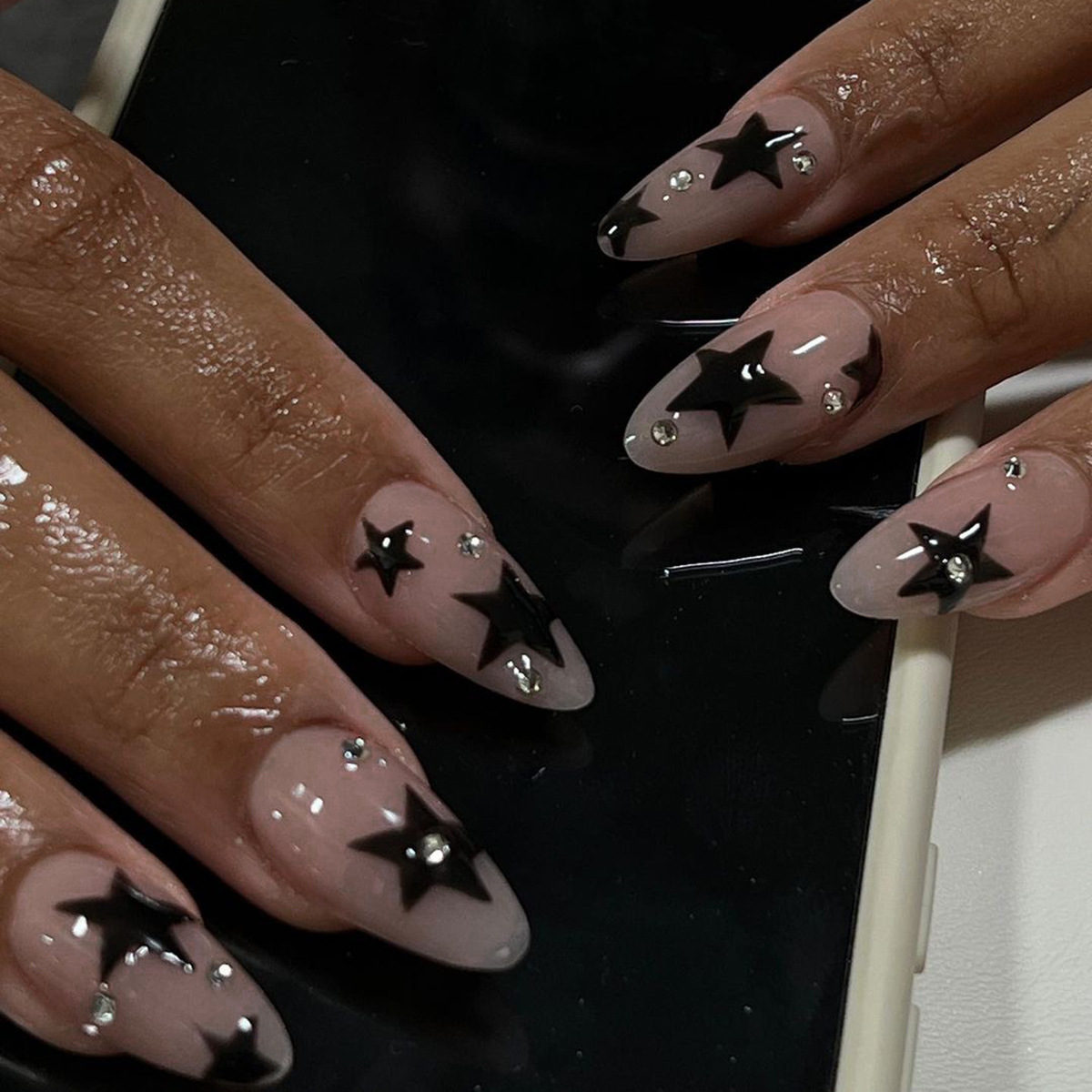 24Pcs Pentagram Press on Fake  - đánh giá và giá Nail Art Fake