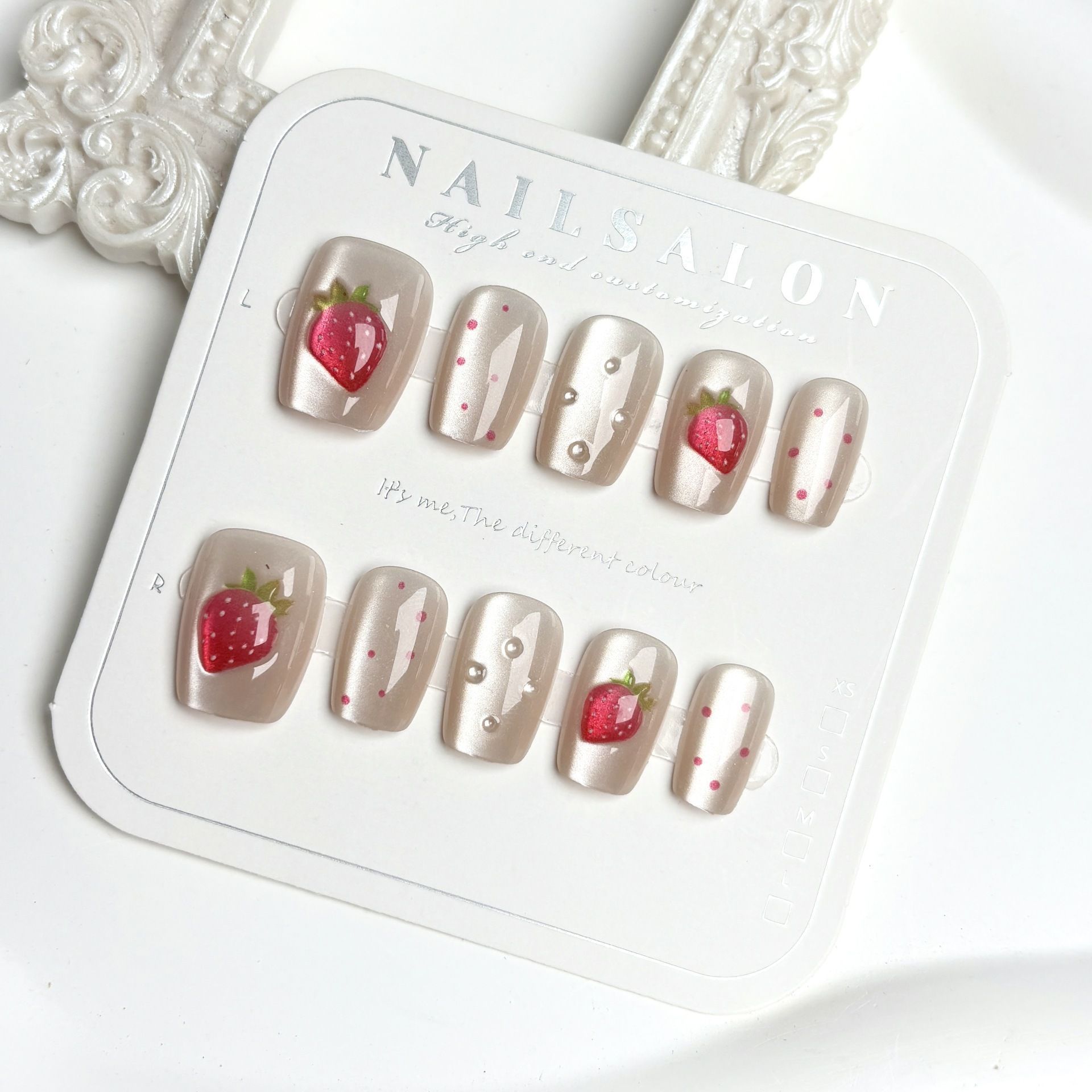 10pcs Short Square Cat Eye Han - đánh giá và giá Nail Art Fake