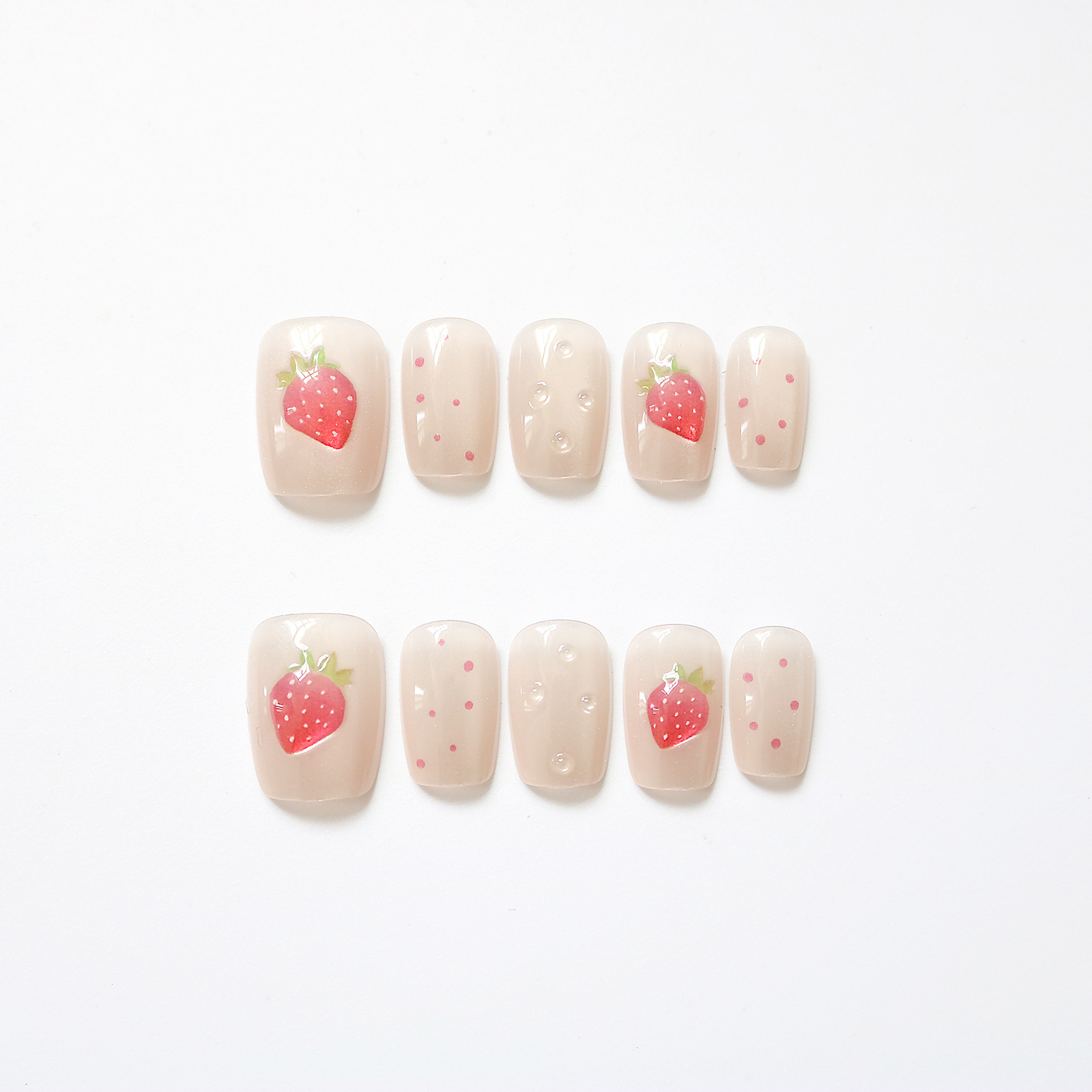 10pcs Short Square Cat Eye Han - đánh giá và giá Nail Art Fake