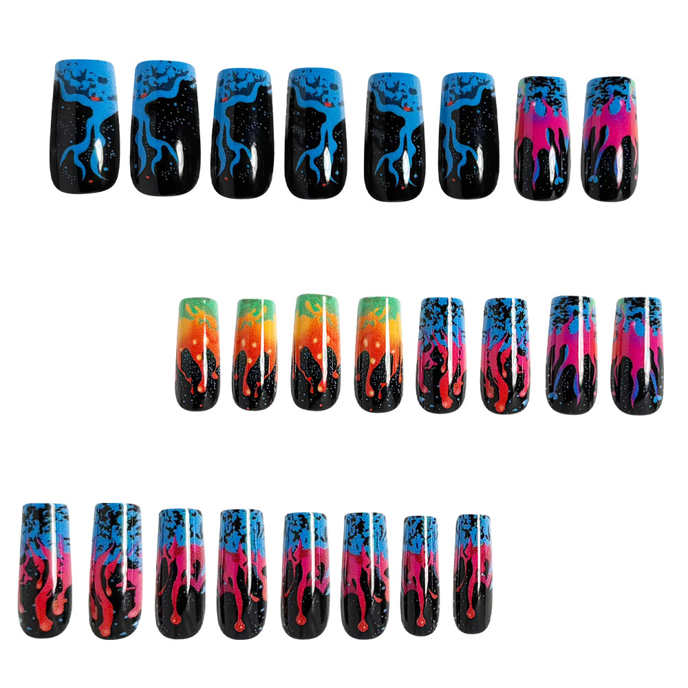 Medium fake nails for women gi - đánh giá và giá Nail Art Orange