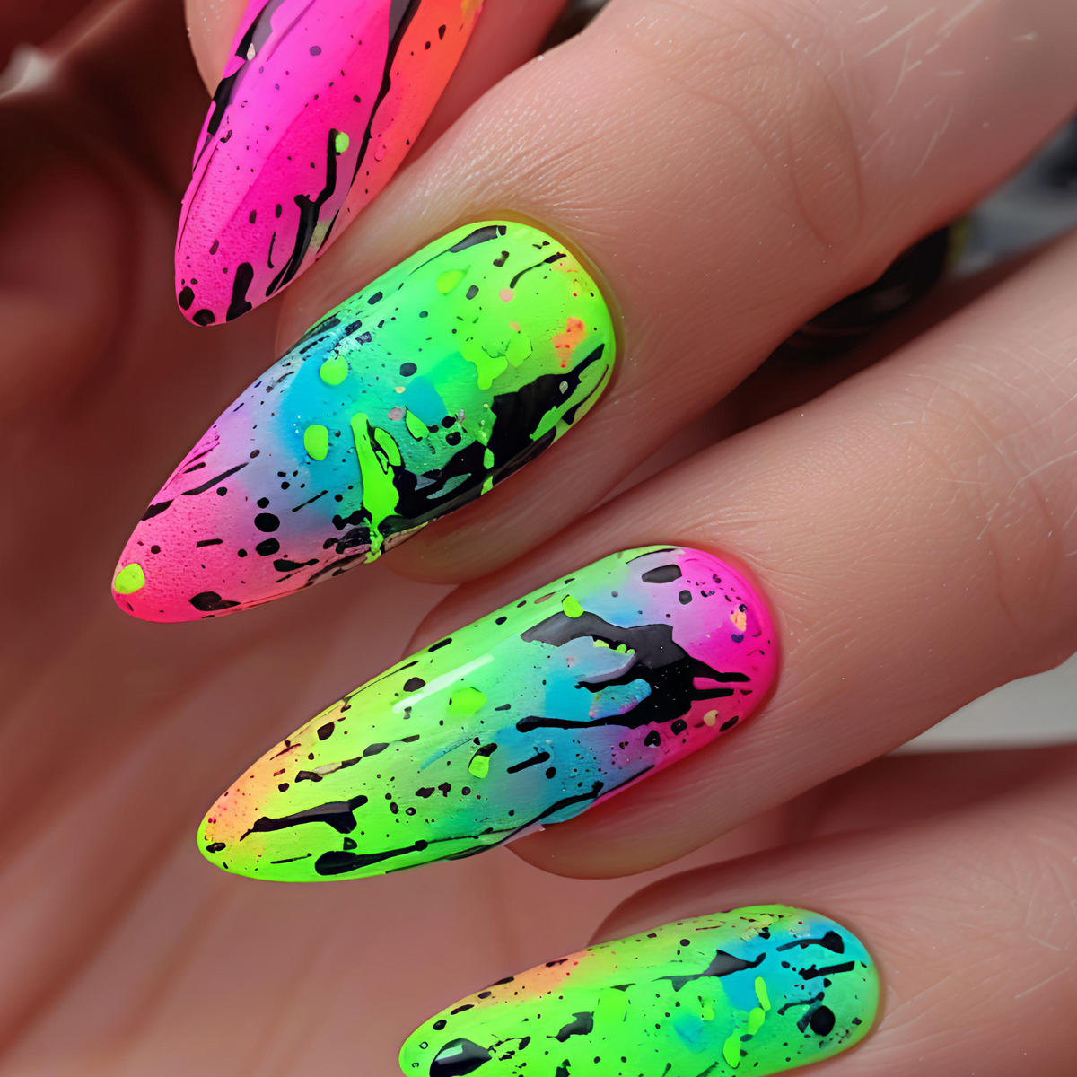 Medium fake nails for women gi - đánh giá và giá Nail Art Orange