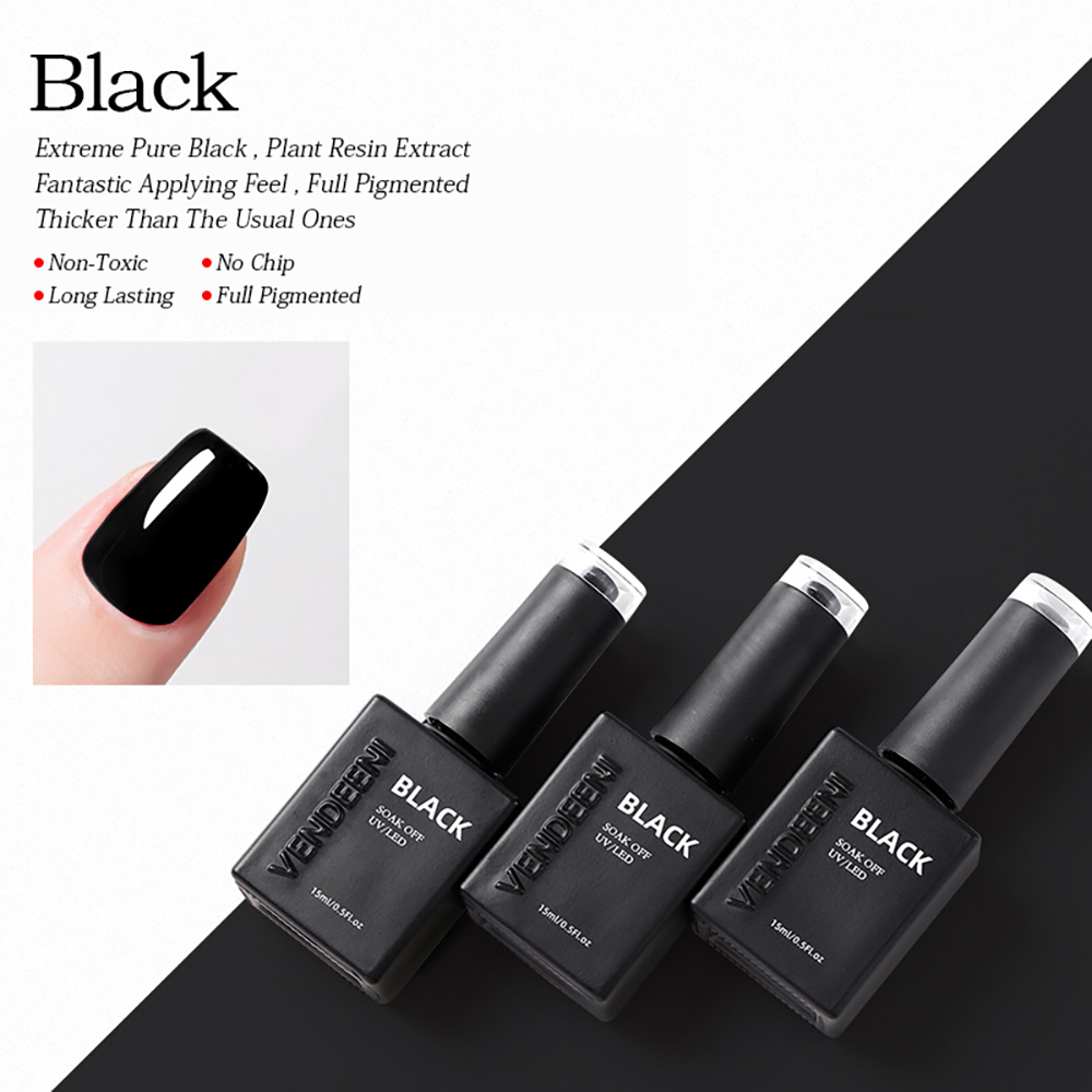Vendeeni 5 Colors Basic Pure C - đánh giá và giá Nail Art Yellow
