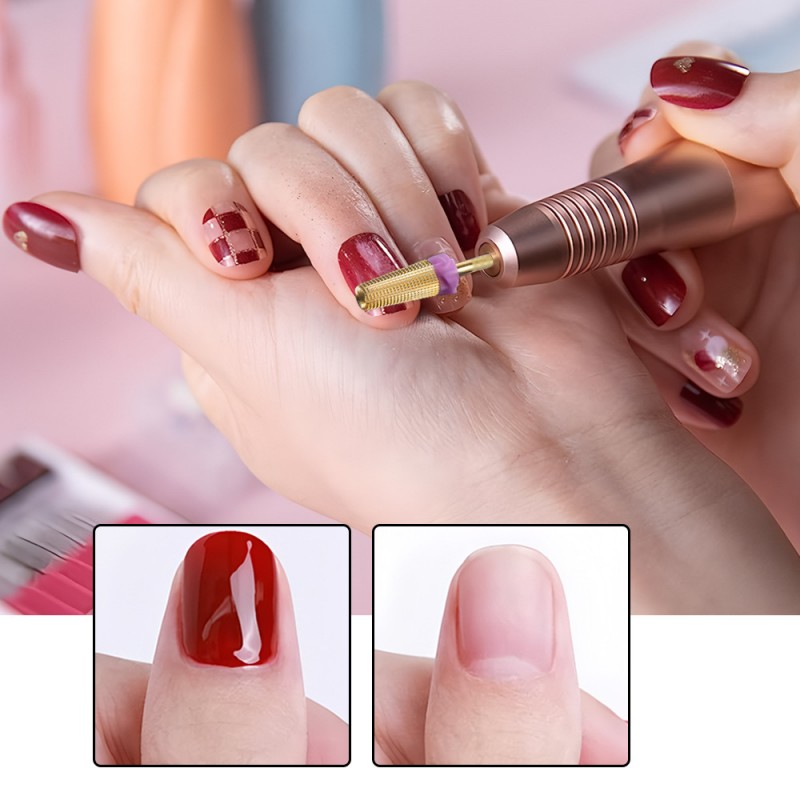 5 in 1 Tungsten Steel Nail Dri - đánh giá và giá Nail Art Violet