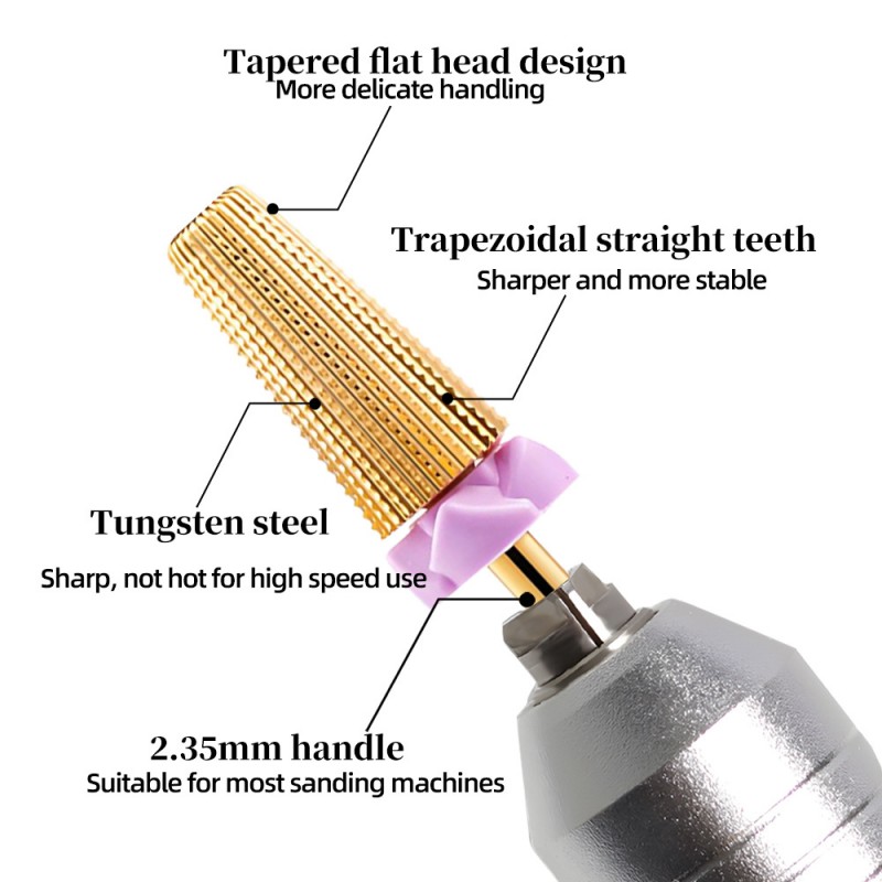 5 in 1 Tungsten Steel Nail Dri - đánh giá và giá Nail Art Violet