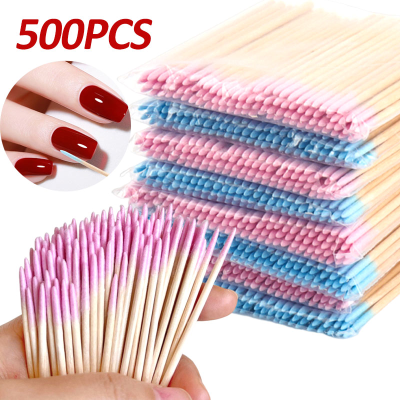 500-100pcs Pink Double Head Na - đánh giá và giá Nail Art Orange