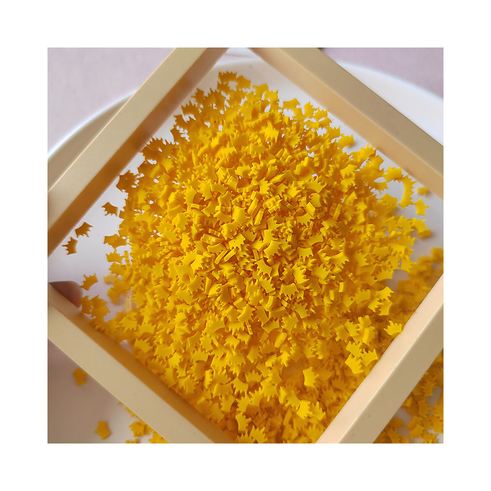 Yellow Crown Slices Polymer Ho - đánh giá và giá Nail Art Yellow