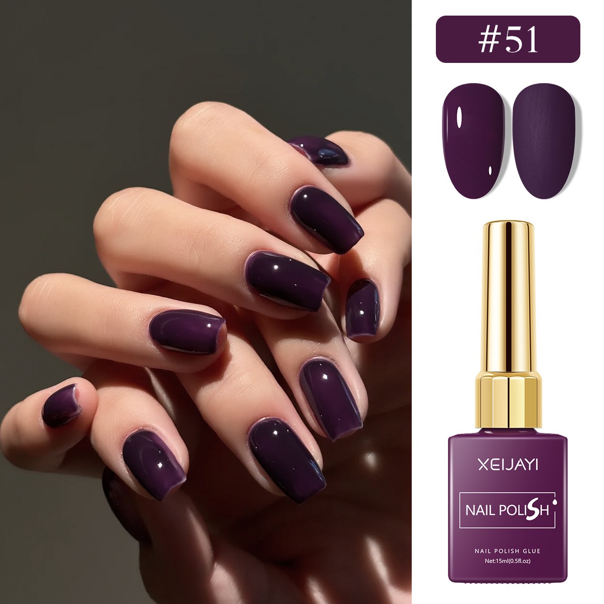 6PCS/SET 15ml Gel Nail Polish  - đánh giá và giá Nail Art Violet