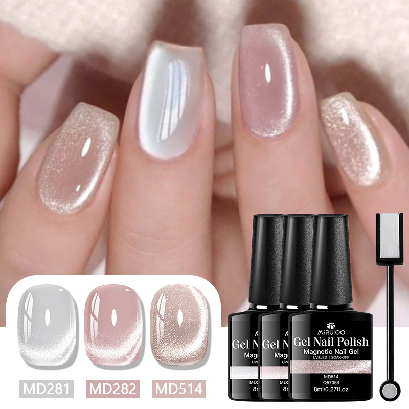 3Pcs Magnetic Gel Nail Polish  - đánh giá và giá Nail Art Violet