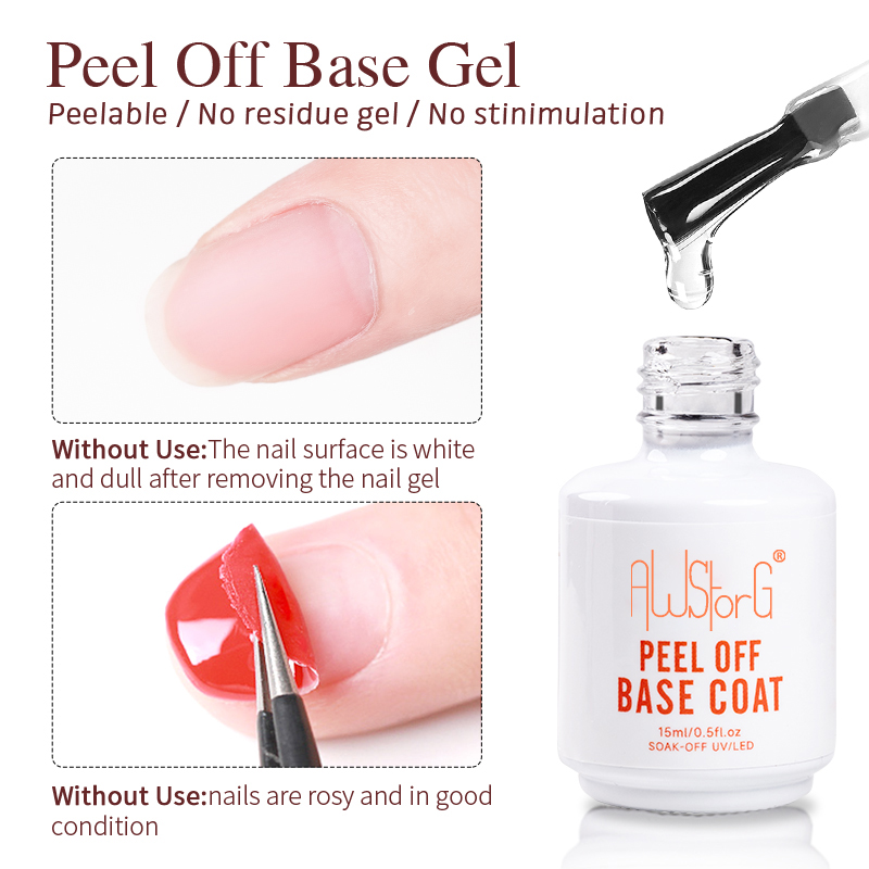AWStorG 15ML Peel Off Base Coa - đánh giá và giá Peel Off Base Coat