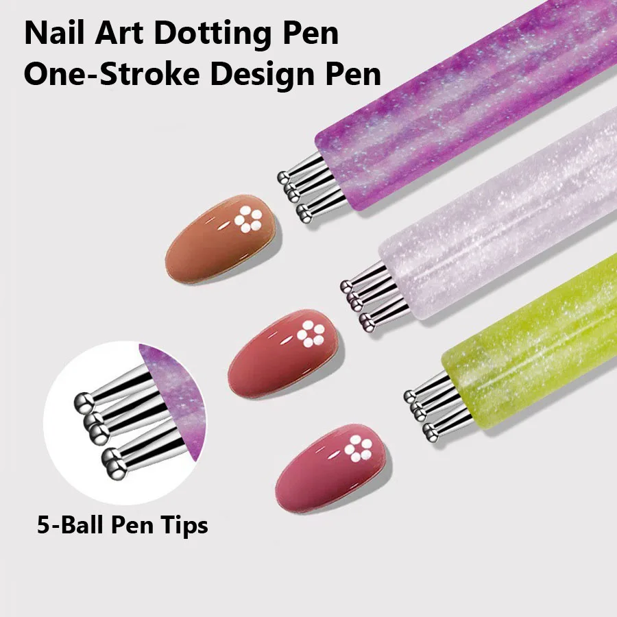 Nail Art Dotting Pen 5 Ball Ti - đánh giá và giá Nail Art One Stroke