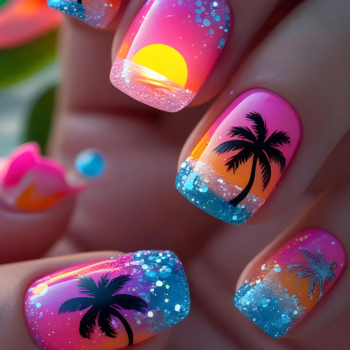 24pcs/set Short Medium Long Fa - đánh giá và giá Nail Art Yellow