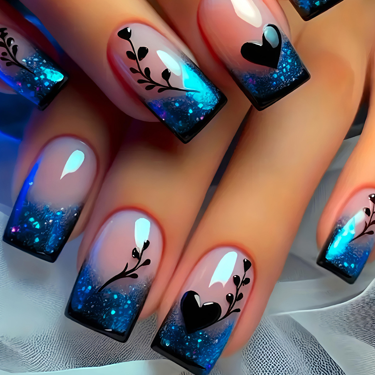 24pcs/set Short Medium Long Fa - đánh giá và giá Nail Art Yellow