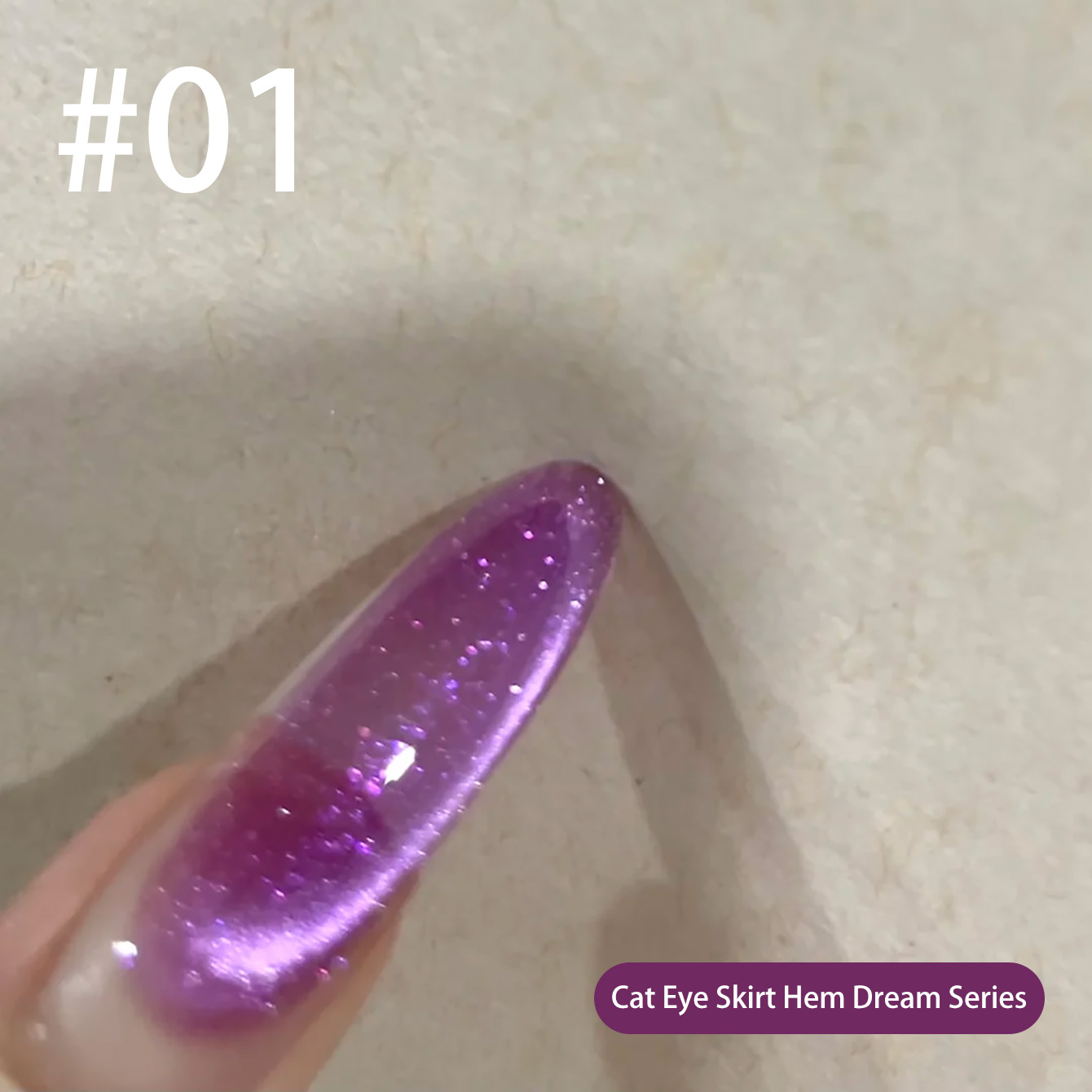 MIANEL Qunbai Rumen Cat Eye Ge - đánh giá và giá Nail Art Violet