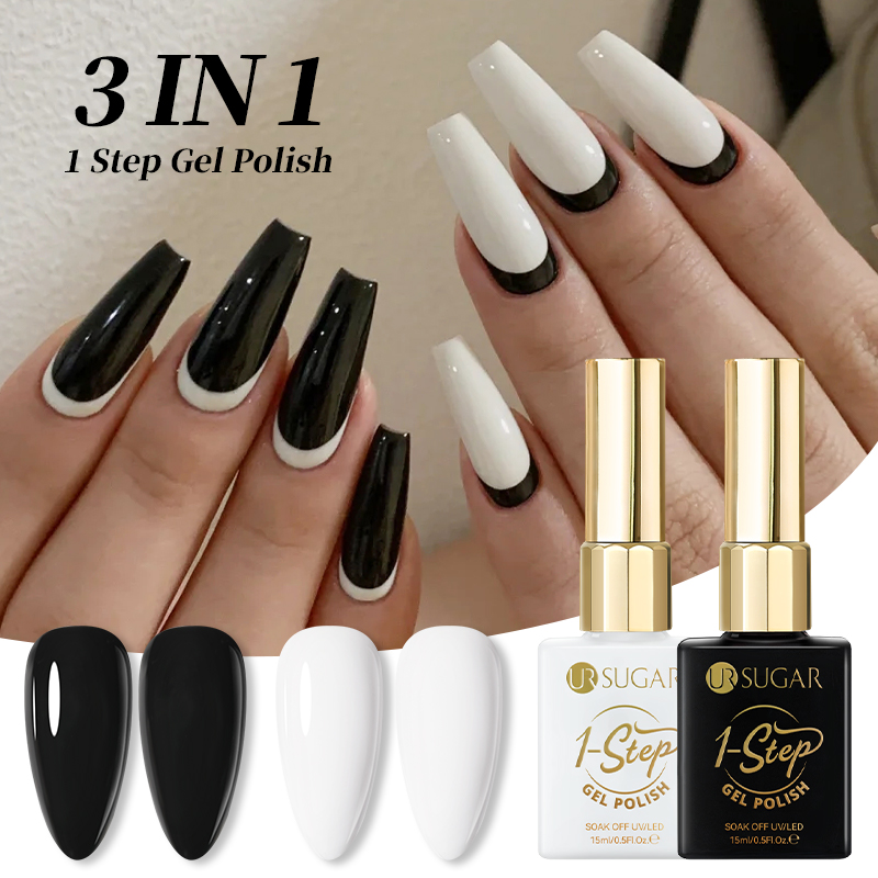 UR SUGAR 3 IN 1 Black White 1- - đánh giá và giá Nail Art One Stroke