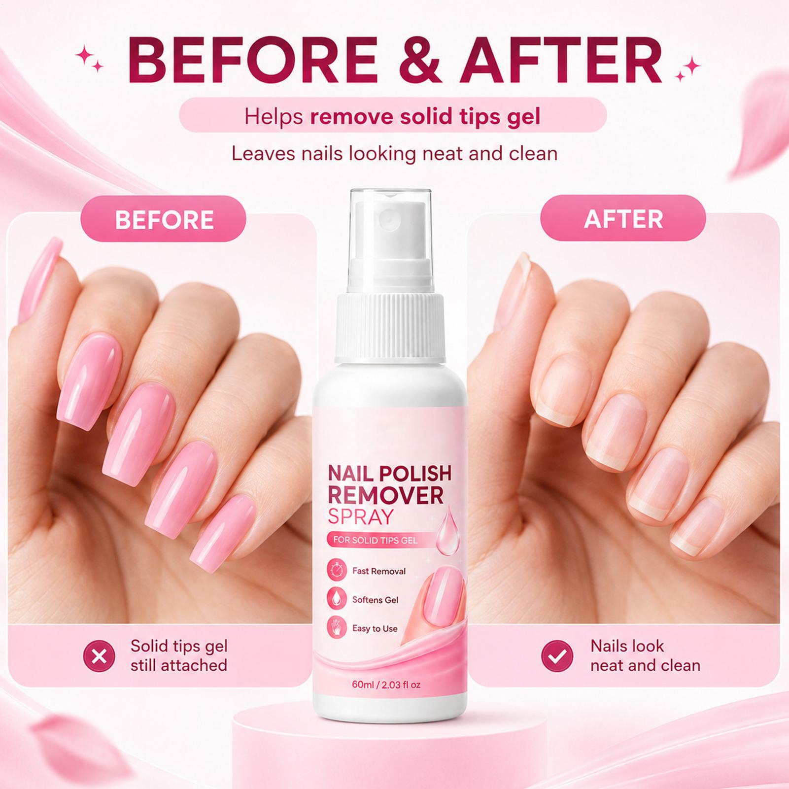 60ml Nail Remover Spray For Pr - đánh giá và giá Nail Art Fake