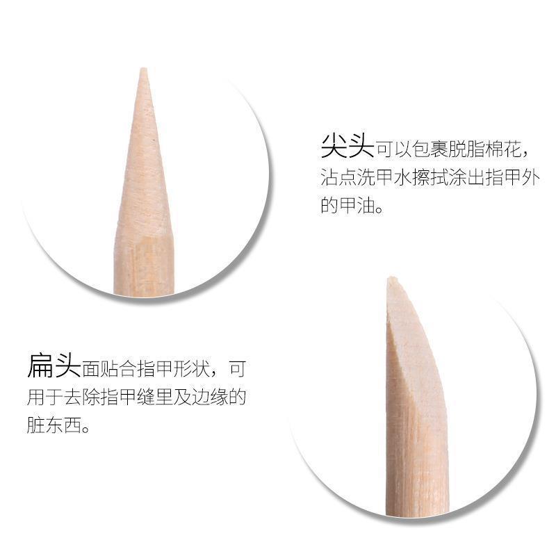 100Pcs Cuticle Pusher Remover  - đánh giá và giá Nail Art Orange