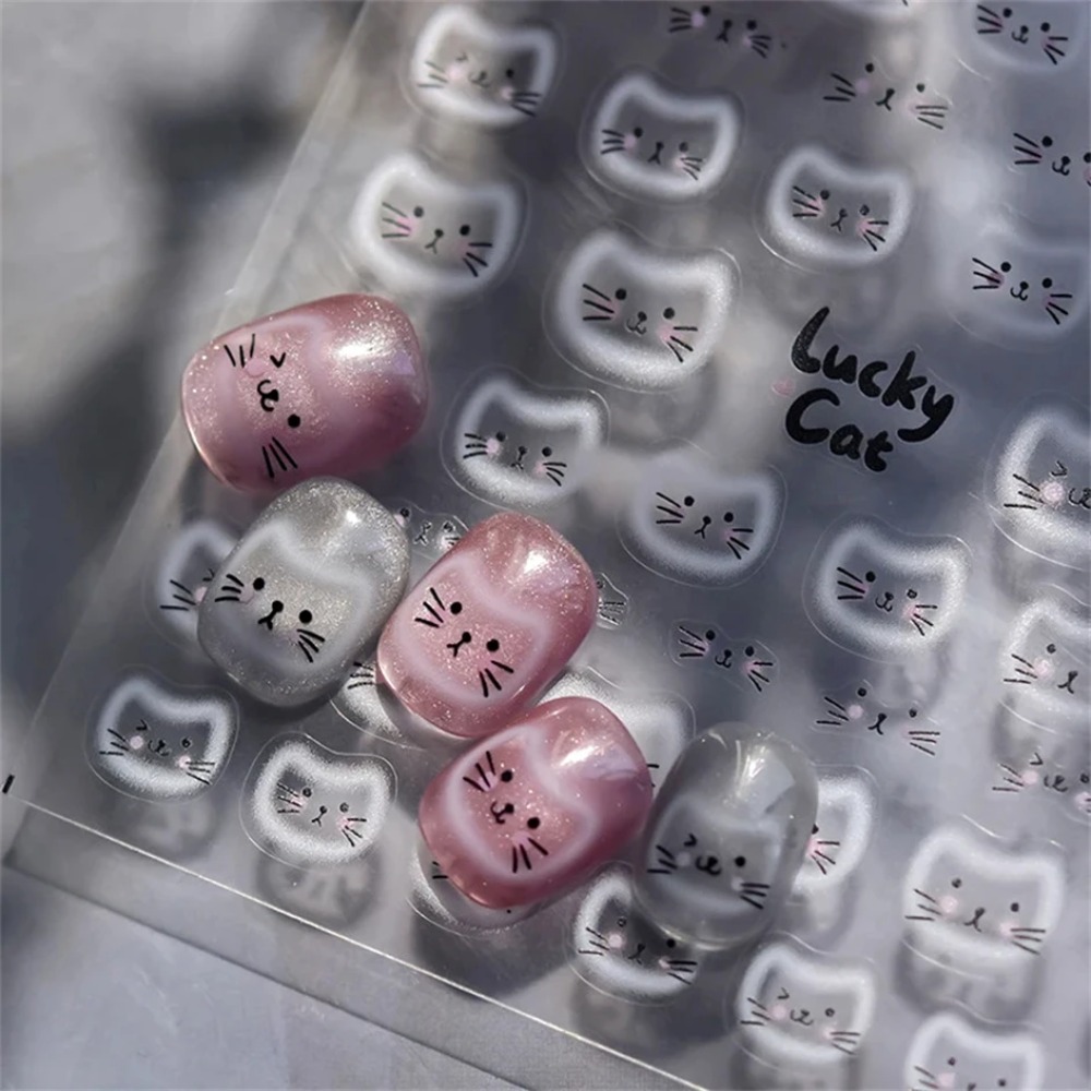 White Halo Dyeing Cat Face Cup - đánh giá và giá Nail Art Orange