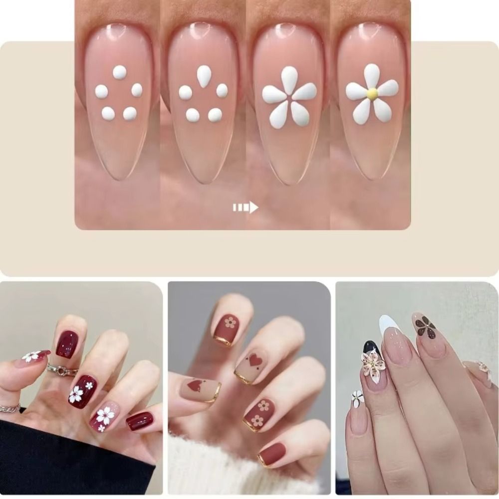5 Petal Flower Nail Dotting Pe - đánh giá và giá Nail Art One Stroke
