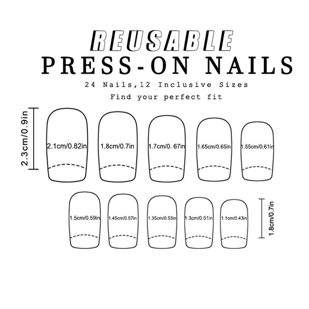 24pcs/set colorful fake nails  - đánh giá và giá Nail Art Yellow