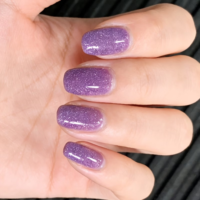Ice-Clear Grape Purple Crushed - đánh giá và giá Nail Art Violet