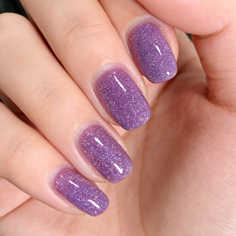 Ice-Clear Grape Purple Crushed - đánh giá và giá Nail Art Violet