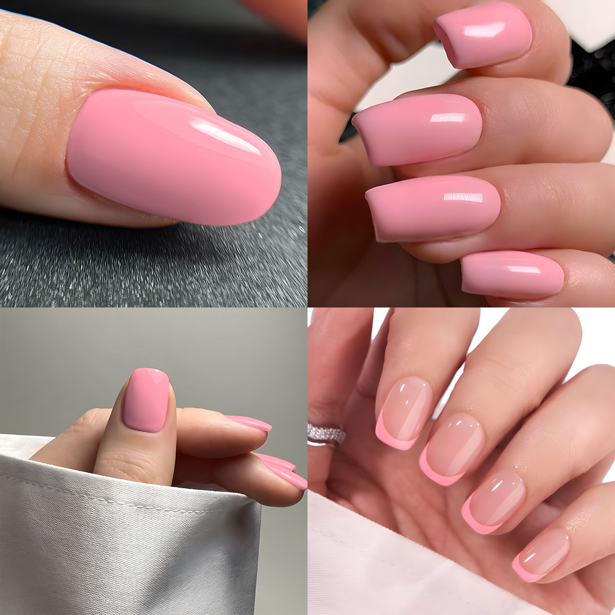 VOKY four-piece nude pink crea - đánh giá và giá Nail Art Yellow