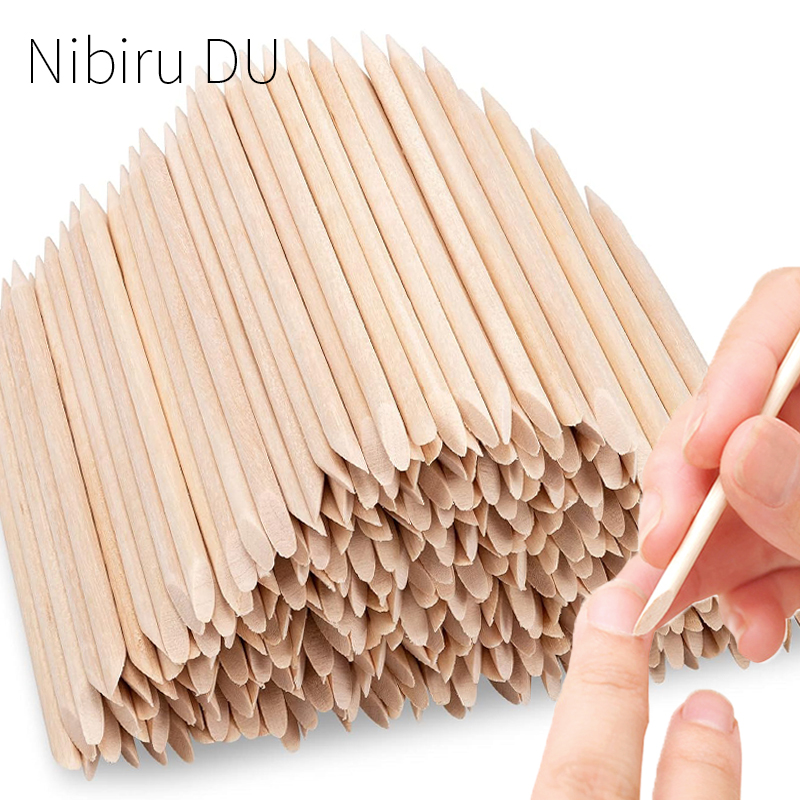 100/50Pcs Orange Wood Nail Sti - đánh giá và giá Nail Art Orange